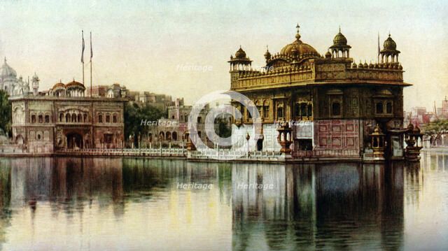 Golden Temple, Amritsar, Punjab, India, c1930s. Artist: E Candler