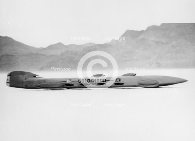 'Goldenrod' Land Speed Record attempt car, Bonneville Salt Flats, Utah, USA, 1965. Artist: Unknown