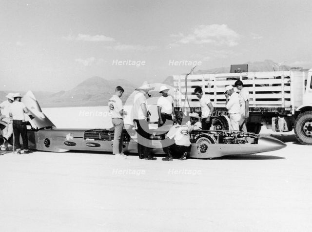 'Goldenrod' Land Speed Record car, Bonneville Salt Flats, Utah, USA, 1965. Artist: Unknown