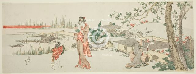 Goldfish vendor, Japan, c. 1801/05. Creator: Hokusai.
