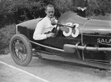Goldie Gardner in his Salmson GS at the JCC 200 Mile Race, Brooklands, Surrey, c1920s. Artist: Bill Brunell