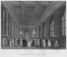 Goldsmith's Hall on a Ball Night c1841. Artist: Henry Melville