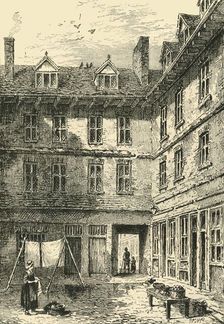 Goldsmith's House, Green Arbour Court, about 1800 (c1872). Creator: Unknown