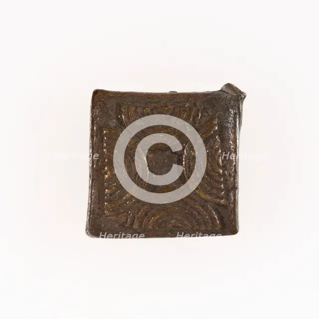 Goldweight with a Geometric Design, Ghana, 18th/19th century. Creator: Unknown.