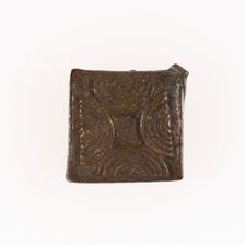 Goldweight with a Geometric Design, Ghana, 18th/19th century. Creator: Unknown