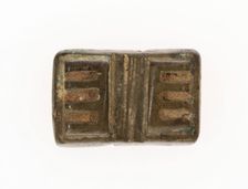 Goldweight with a Geometric Design, Ghana, 18th/19th century. Creator: Unknown