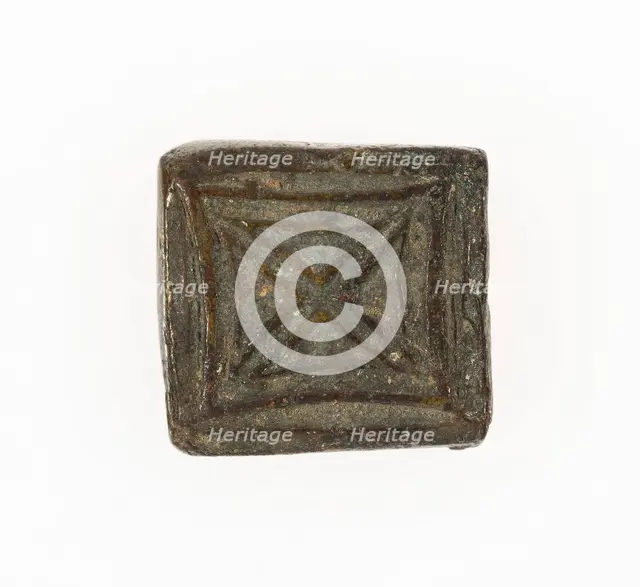 Goldweight with a Geometric Design, Ghana, 18th/19th century. Creator: Unknown.