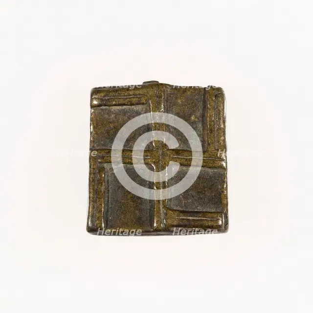 Goldweight with a Geometric Design, Ghana, 18th/19th century. Creator: Unknown.