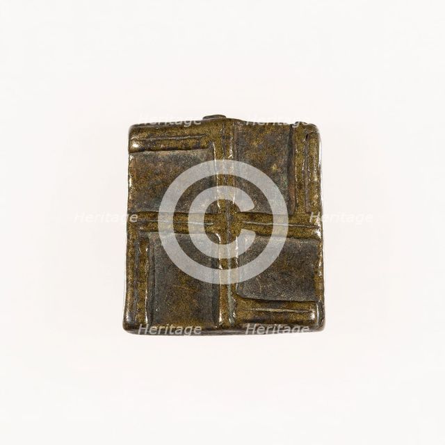 Goldweight with a Geometric Design, Ghana, 18th/19th century. Creator: Unknown.