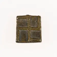 Goldweight with a Geometric Design, Ghana, 18th/19th century. Creator: Unknown
