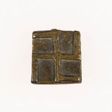 Goldweight with a Geometric Design, Ghana, 18th/19th century. Creator: Unknown
