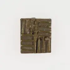 Goldweight with a Geometric Design, Ghana, 18th/19th century. Creator: Unknown