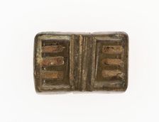 Goldweight with a Geometric Design, Ghana, 18th/19th century. Creator: Unknown