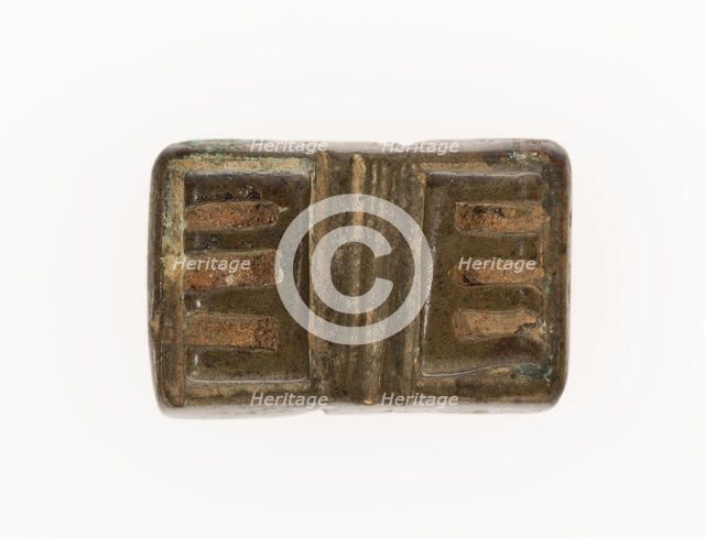 Goldweight with a Geometric Design, Ghana, 18th/19th century. Creator: Unknown.