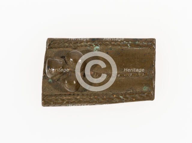 Goldweight with a Geometric Design, Ghana, 18th/19th century. Creator: Unknown.