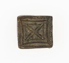 Goldweight with a Geometric Design, Ghana, 18th/19th century. Creator: Unknown