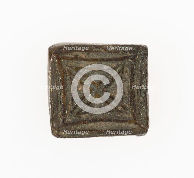 Goldweight with a Geometric Design, Ghana, 18th/19th century. Creator: Unknown.