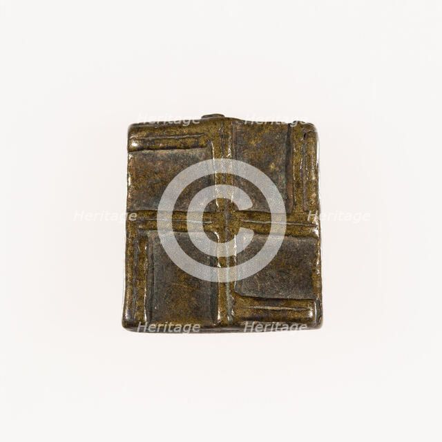 Goldweight with a Geometric Design, Ghana, 18th/19th century. Creator: Unknown.