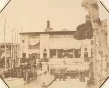 [Golestan, Le Salon et Fete de l'equinode, Teheran, Iran (le Pavillion du Trone)], 1840s-60s. Creator: Possibly by Luigi Pesce