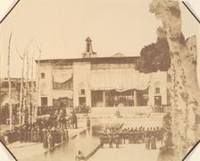 [Golestan, Le Salon et Fete de l'equinode, Teheran, Iran (le Pavillion du Trone)], 1840s-60s. Creator: Possibly by Luigi Pesce