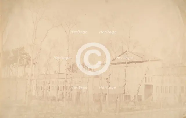 [Golestan Palace, Interior, Teheran, Iran], 1840s-60s. Creator: Luigi Pesce.