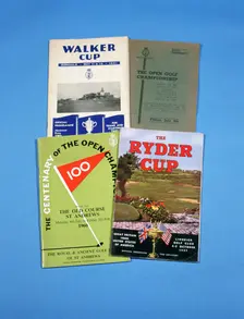 Golf tournament programmes, 1950-61. Creator: Unknown