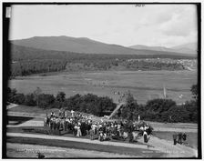 Golf at Mount Pleasant House, White Mountains, between 1890 and 1901. Creator: Unknown