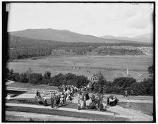 Golf at Mount Pleasant House, White Mountains, between 1890 and 1901. Creator: Unknown