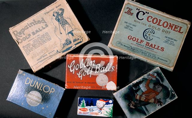 Golf ball boxes, 1905-20. Creator: Unknown.