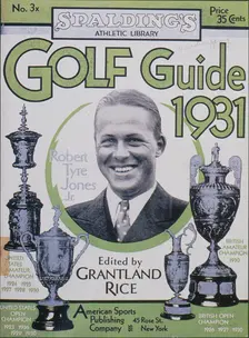 "Golf Guide 1931", featuring Bobby Jones, American, 1931. Creator: Unknown