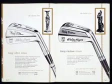 Golf irons from a golfing catalogue. Creator: Unknown