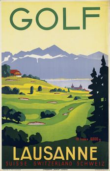 Golf. Lausanne , 1936. Creator: Bovard, Fortuné (1875-1947)