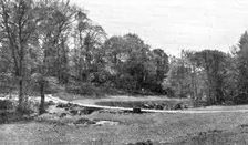 Golf near the scene of Gray's "Elegy": the seventh green of the new Stoke Poges golf course, 1909. Creator: Unknown