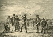 Golf on the Links 1898. Creator: Unknown