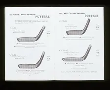 Golf putters from a catalogue. Creator: Unknown