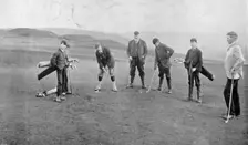 Golfers at The Winchester Golf Links, 1896. Creator: RW Thomas