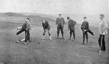 Golfers at The Winchester Golf Links, 1896. Creator: RW Thomas