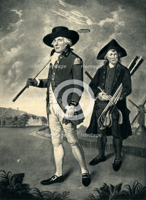'Golfers at Blackheath', 1790, (1947).  Creator: Unknown.