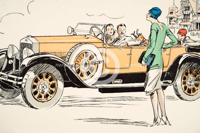 Golfing at Deauville, from 'White Bottoms' pub. 1927.