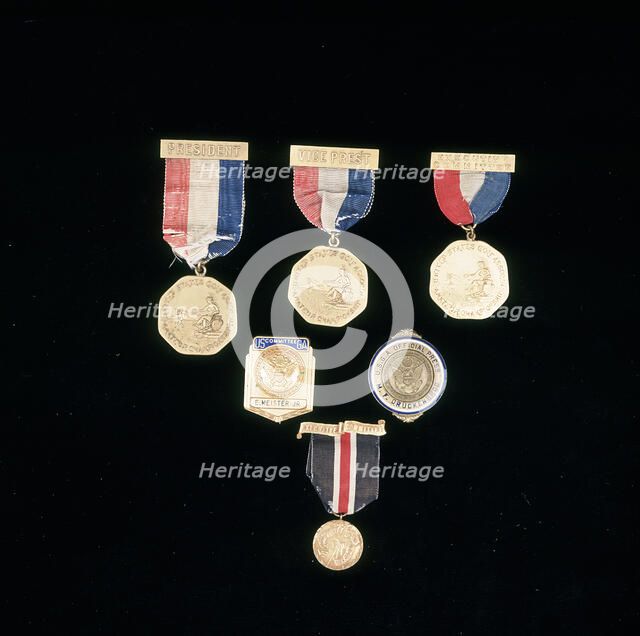 Golfing badges, 1887-1929. Artist: Unknown