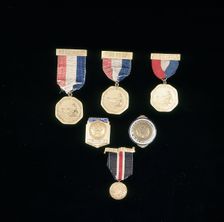 Golfing badges, 1887-1929. Creator: Unknown