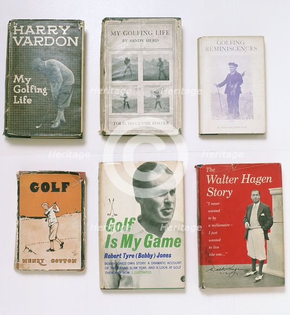 Golfing books, c1910-c1930. Creator: Unknown.