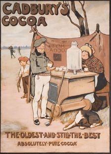Golfing - Cadbury's Cocoa, 1895-1905. Creator: Cecil Aldin