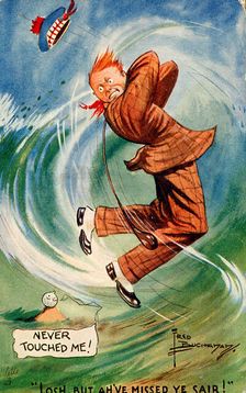 Golfing cartoon, c1910s