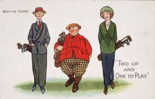 Golfing cartoon, c1920s