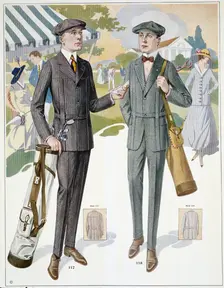 Golfing fashions, c1910s. Creator: Unknown