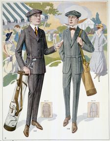 Golfing fashions, c1910s. Creator: Unknown