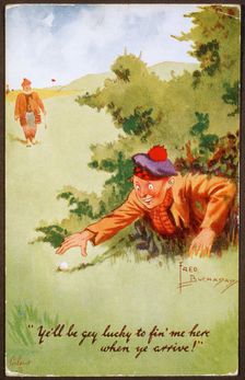 Golfing illustration, c1920s. Creator: Unknown