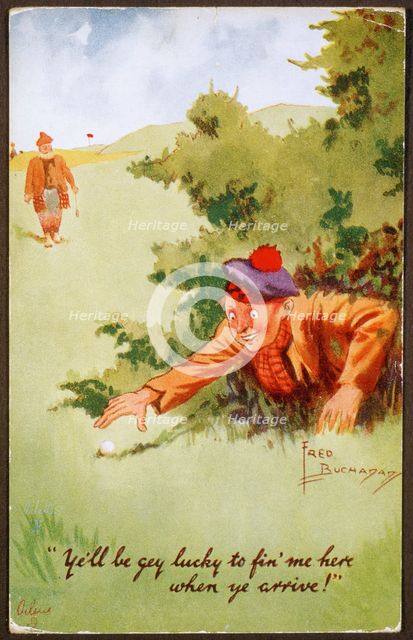 Golfing illustration, c1920s. Creator: Unknown.