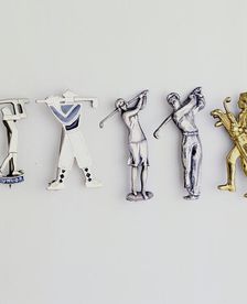 Golfing jewellery, British, c1920s-c1930s